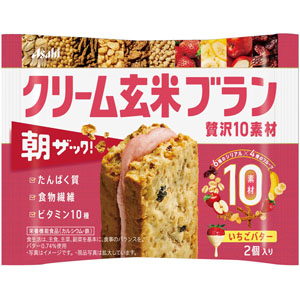 クリーム玄米ブラン 贅沢10素材 いちごバター 2個・50g 【栄養機能食品】 ×6個