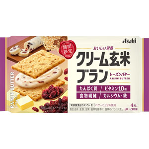 クリーム玄米ブラン レーズンバター  4枚（2枚×2個）×6　 【栄養機能食品】