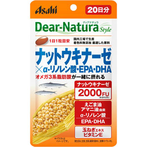ディアナチュラスタイル ナットウキナーゼ×α－リノレン酸・ＥＰＡ・ＤＨＡ（２０日分）  20粒