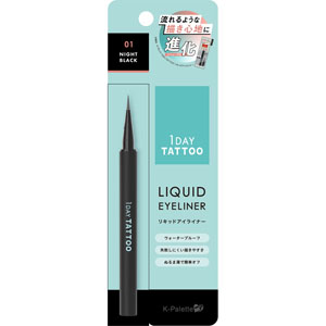 Ｋ－パレット １ＤＡＹ ＴＡＴＴＯＯ リキッドアイライナーａ  0.67mL ナイトブラック 01