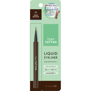 Ｋ－パレット １ＤＡＹ ＴＡＴＴＯＯ リキッドアイライナーａ  0.67mL ダークブラウン 02