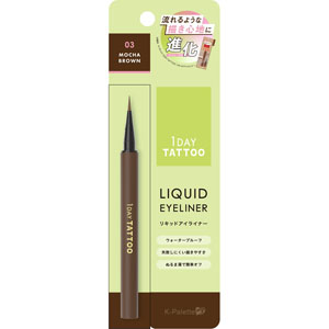Ｋ－パレット １ＤＡＹ ＴＡＴＴＯＯ リキッドアイライナーａ  0.67mL モカブラウン 03