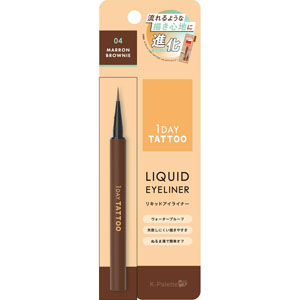 Ｋ－パレット １ＤＡＹ ＴＡＴＴＯＯ リキッドアイライナーａ  0.67mL マロンブラウニー 04