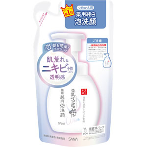 サナ なめらか本舗 薬用泡洗顔（つめかえ用）  180mL　 【医薬部外品】