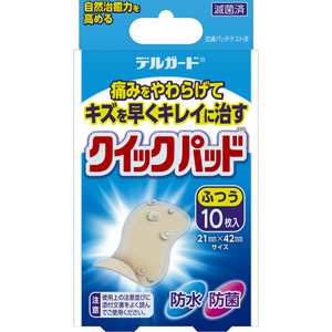 デルガード クイックパッド ふつうサイズ  10枚 【管理医療機器】