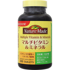 ネイチャーメイド マルチビタミン＆ミネラル 181.8g（909mg×200粒 