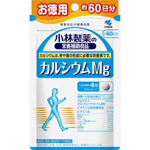 小林製薬の栄養補助食品 カルシウムＭｇ＜お徳用６０日分＞  103.2g（430mg×240粒） 【栄養機能食品】