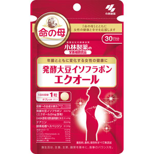 小林製薬の栄養補助食品 発酵大豆イソフラボン エクオール  9.6g（320mg×30粒）