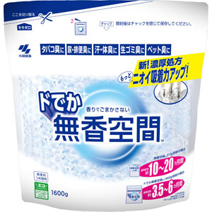 ドでか無香空間 つめ替用 無香料  1600g