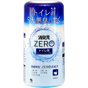 消臭元ZERO トイレ用 フレッシュシャボンの香り  400mL