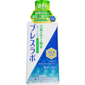 ブレスラボ マウスウォッシュ マルチケア ダブルミント  450mL 【医薬部外品】