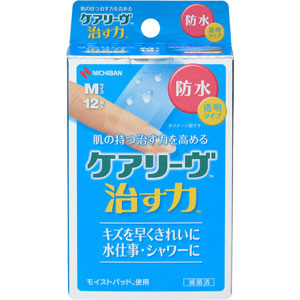 ケアリーヴ 治す力 防水タイプ Mサイズ  12枚 【管理医療機器】