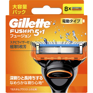 ジレット フュージョン 電動 替刃  8個