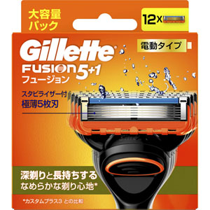 ジレット フュージョン 電動 替刃  12個