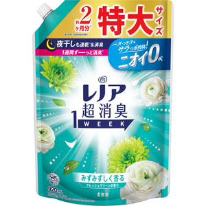 レノア超消臭１ｗｅｅｋみずみずしく香るフレッシュグリーンの香りつめかえ用特大サイズ  920mL