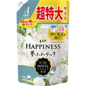 レノアハピネス夢ふわタッチ ホワイトティーの香り つめかえ用超特大サイズ  1285mL