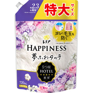 レノアハピネス夢ふわタッチ リラックスナイトホワイトムスクの香り つめかえ用特大サイズ  720mL