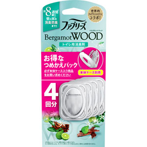 ファブリーズトイレ用消臭剤 ベルガモットウッド つめかえ  6.3mL×4個