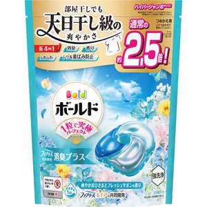 ボールドジェルボール4D 爽やかフレッシュフラワーサボンの香り つめかえ用ハイパージャンボサイズ  497g(28個)