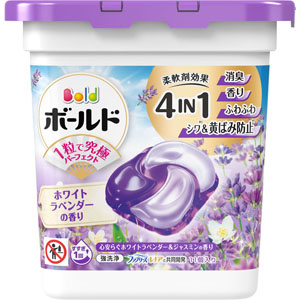 ボールドジェルボール4D 心安らぐホワイトラベンダー&ジャスミンの香り  195g(11個)