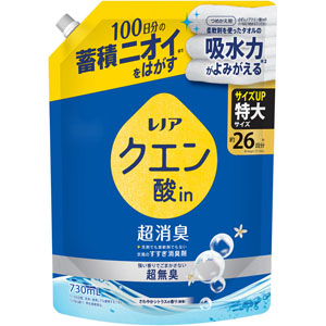 レノアクエン酸in超消臭 超無臭さわやかシトラスの香り つめかえ用特大サイズ  730mL