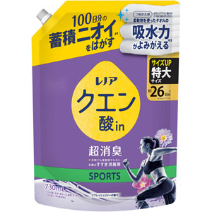 レノアクエン酸in超消臭 SPORTSフレッシュリリーの香り つめかえ用特大サイズ 730mL