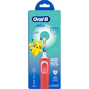 オーラルＢ すみずみクリーン キッズ  1本 レッド