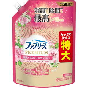 ファブリーズW除菌+消臭 プレミアム パステルフローラル&ブロッサムの香り つめかえ用特大サイズ  610mL