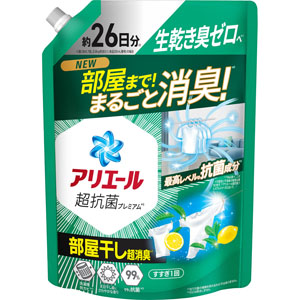 アリエールジェル部屋干しプラス つめかえ超特大サイズ  625g