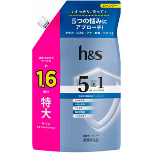 ｈ＆ｓ ５ｉｎ１ クールクレンズ シャンプー つめかえ特大サイズ  460g　 【医薬部外品】