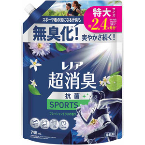 レノア超消臭ＳＰＯＲＴＳフレッシュシトラスの香りつめかえ用特大サイズ  745mL