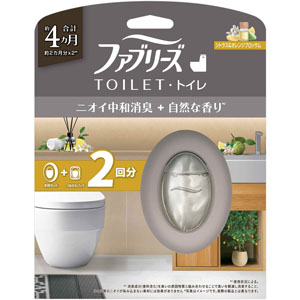 ファブリーズトイレ用消臭剤 プレミアムシリーズ消臭＋自然な香り シトラス＆オレンジブロッサム 本体＋つめかえパック  6.3mL×2個