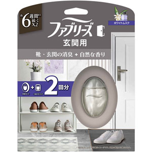 ファブリーズ玄関用消臭剤 プレミアムシリーズ消臭＋自然な香り ホワイトムスク 本体＋つめかえパック  7mL×2個