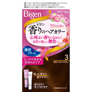 ビゲン 香りのヘアカラー クリーム  1個 明るいライトブラウン 3 【医薬部外品】
