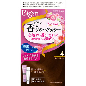 ビゲン 香りのヘアカラー クリーム  1個 ライトブラウン 4 【医薬部外品】