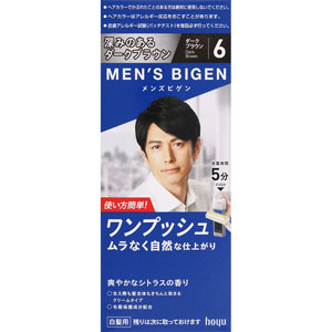 メンズビゲン ワンプッシュ  1個 ダークブラウン 6 【医薬部外品】