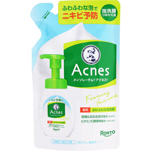メンソレータム アクネス 薬用ふわふわな泡洗顔 つめかえ用  140mL  【医薬部外品】