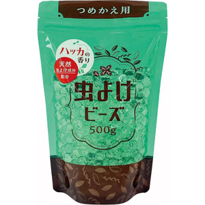 虫よけビーズII ハッカの香り つめかえ用  500g